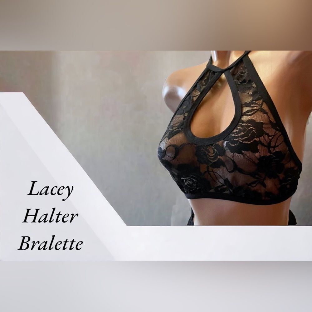 Lacey Halter Bralette l S/M l New